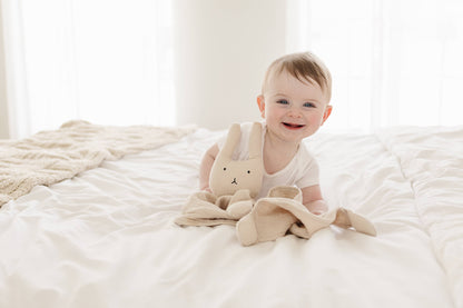 Marlowe & Co - Natural Sand Bunny Lovey Blanket