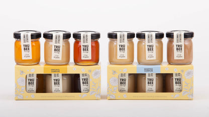 TruBee Honey - Mini Honey Sampler trio - ORIGINAL