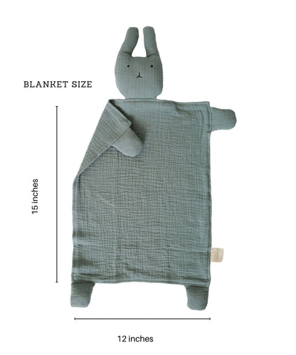 Marlowe & Co - Sage Bunny Lovey Blanket