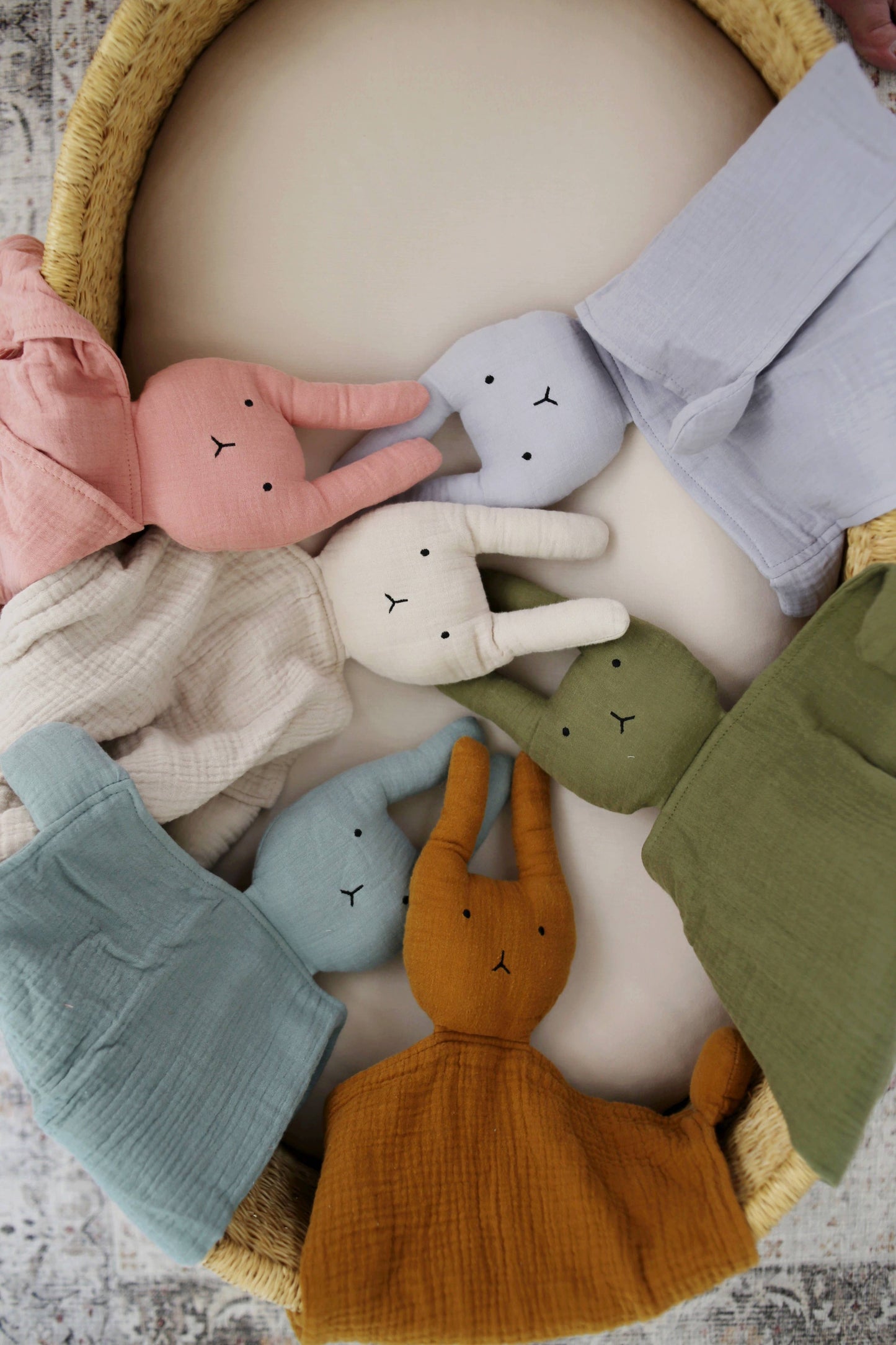 Marlowe & Co - Sage Bunny Lovey Blanket