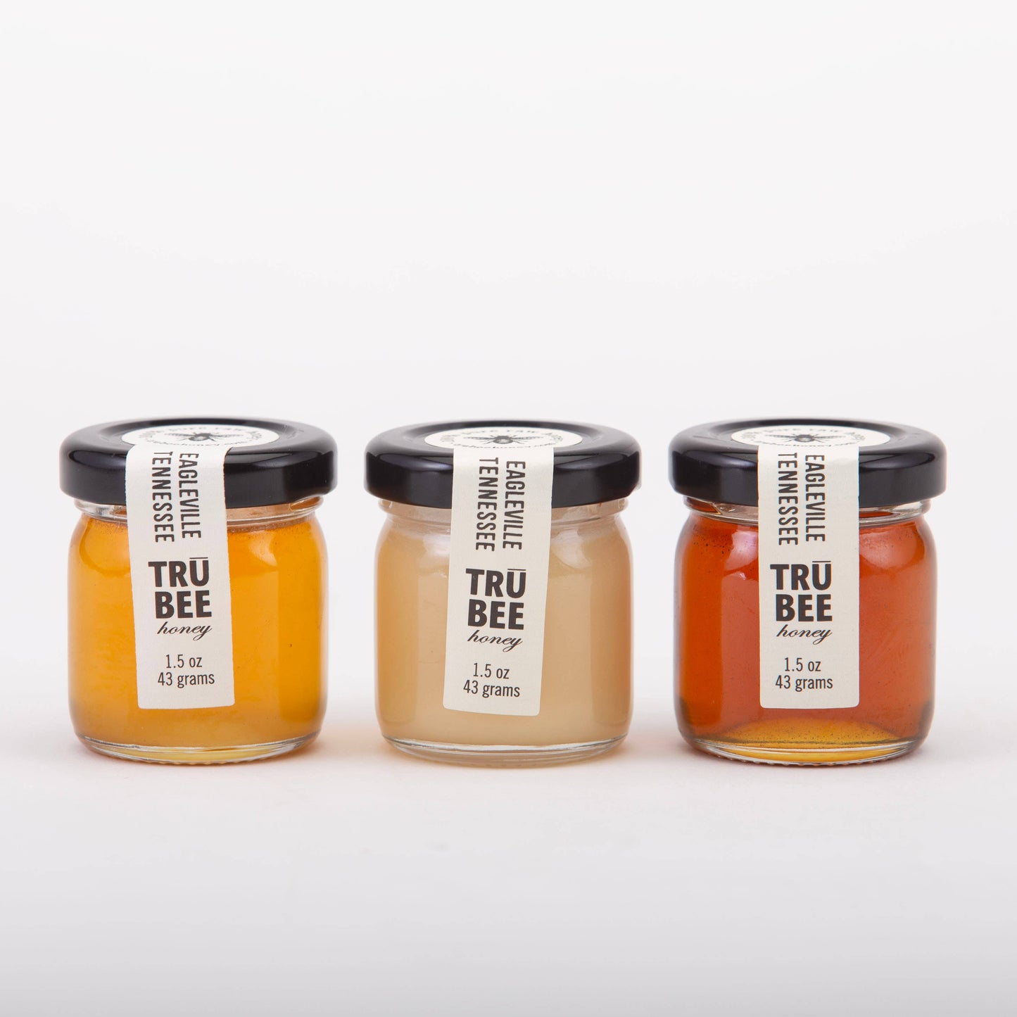 TruBee Honey - Mini Honey Sampler trio - ORIGINAL