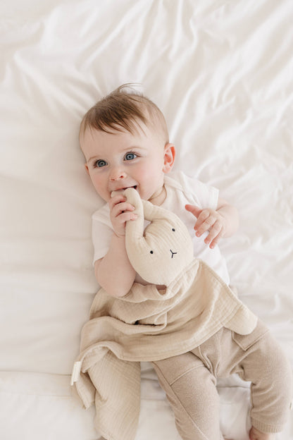 Marlowe & Co - Natural Sand Bunny Lovey Blanket