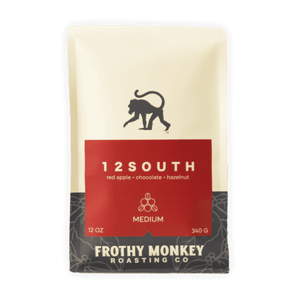 Frothy Monkey Roasting Co - Medium Roast Whole Coffee Beans 12oz Bags