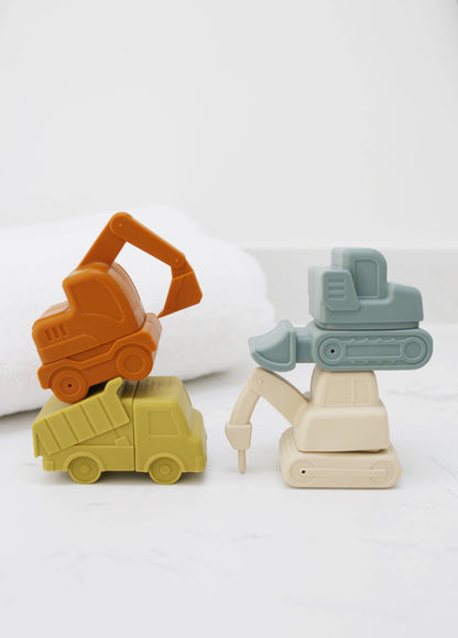 Marlowe & Co - Construction Mold Free Silicone Bath Toy Set