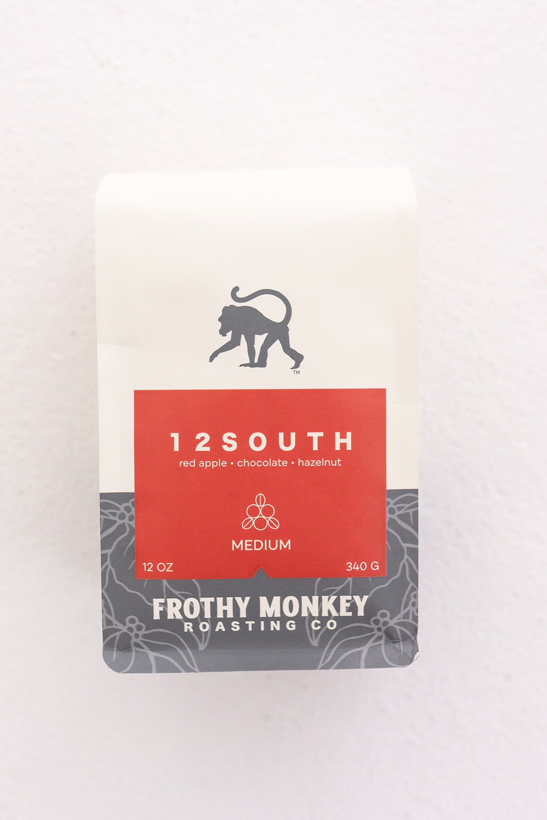 Frothy Monkey Roasting Co - Medium Roast Whole Coffee Beans 12oz Bags