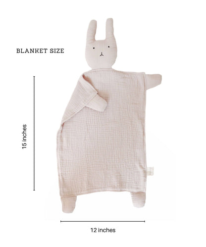 Marlowe & Co - Natural Sand Bunny Lovey Blanket