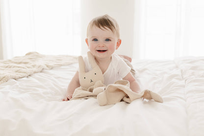 Marlowe & Co - Natural Sand Bunny Lovey Blanket