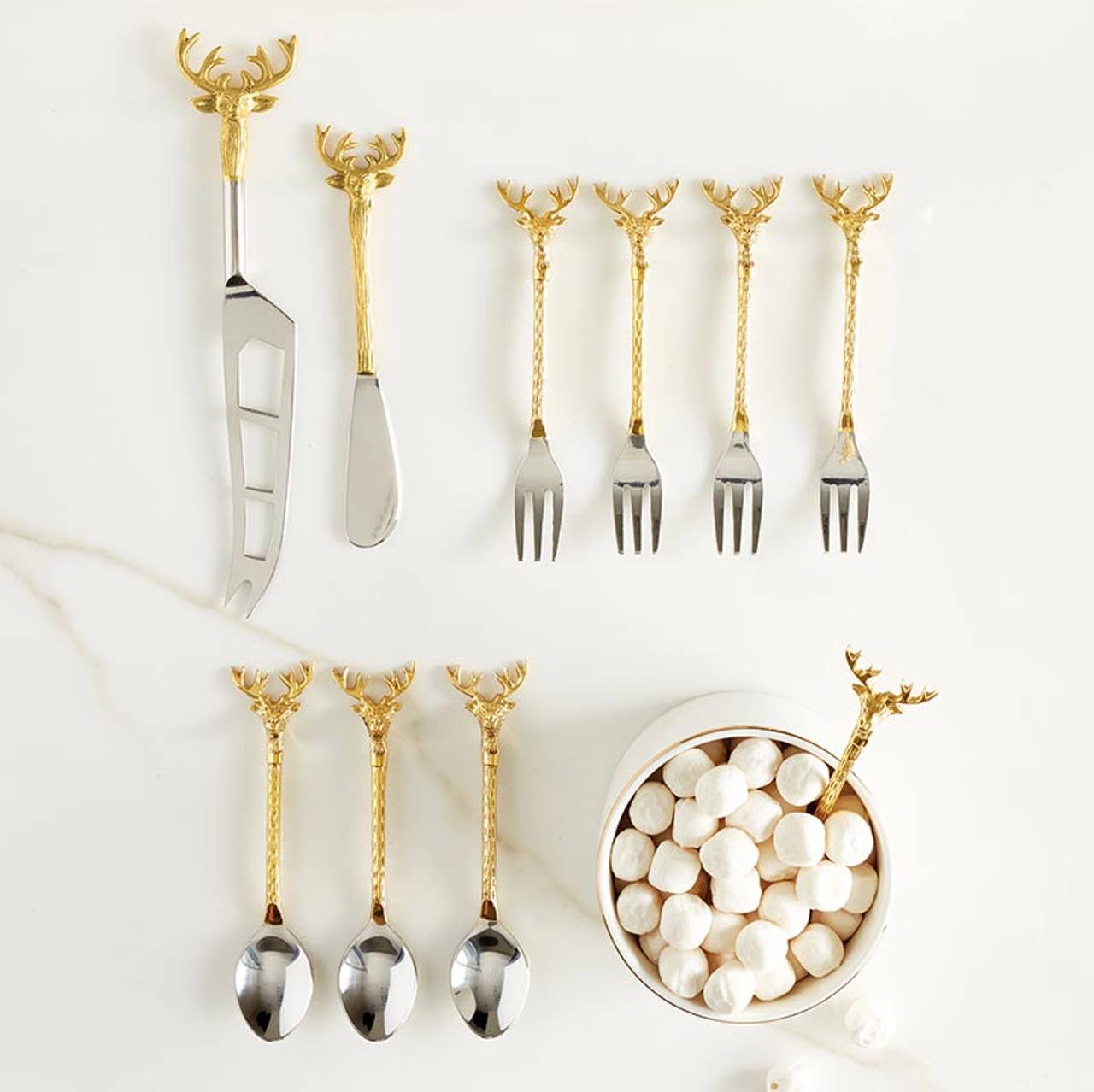 Santa Barbara Design Studio by Creative Brands - Stag Charcuterie Essentials Spoons - Set of 4