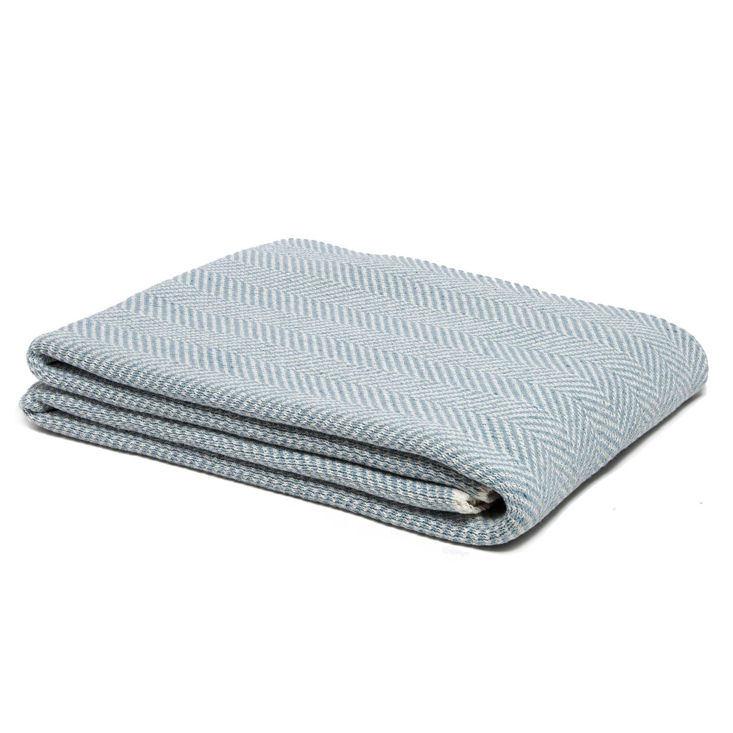 In2Green - Cotton Sustainable Knit Throw Blanket - Herringbone: Hemp/Milk