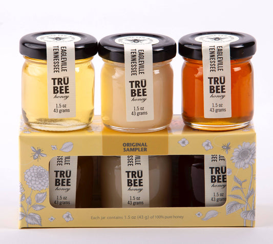 TruBee Honey - Mini Honey Sampler trio - ORIGINAL