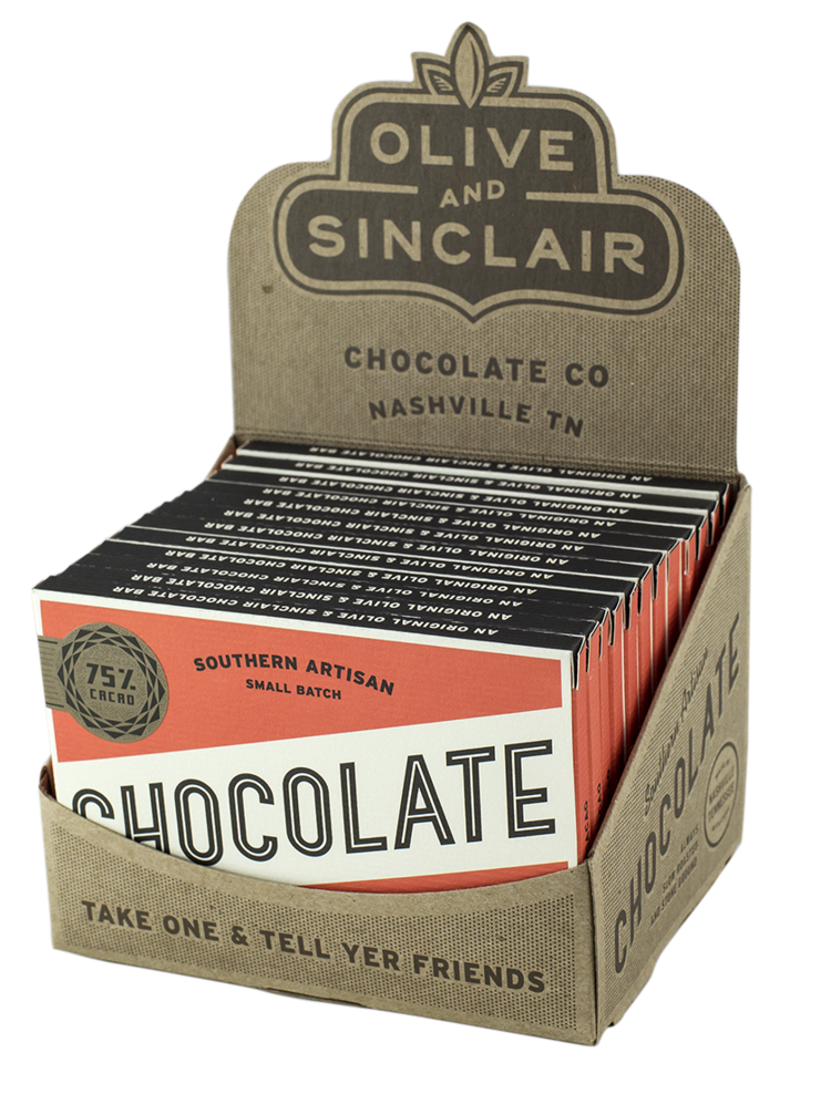 Olive & Sinclair Chocolate - 75% Dark Chocolate Bar