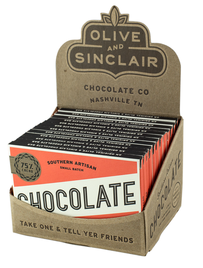 Olive & Sinclair Chocolate - 75% Dark Chocolate Bar