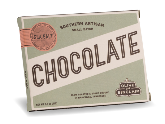 Olive & Sinclair Chocolate - Dark Sea Salt Chocolate Bar