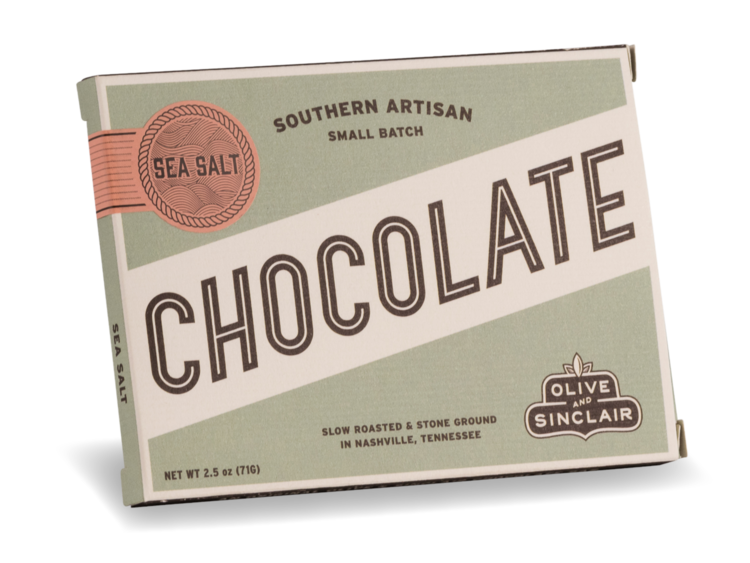 Olive & Sinclair Chocolate - Dark Sea Salt Chocolate Bar